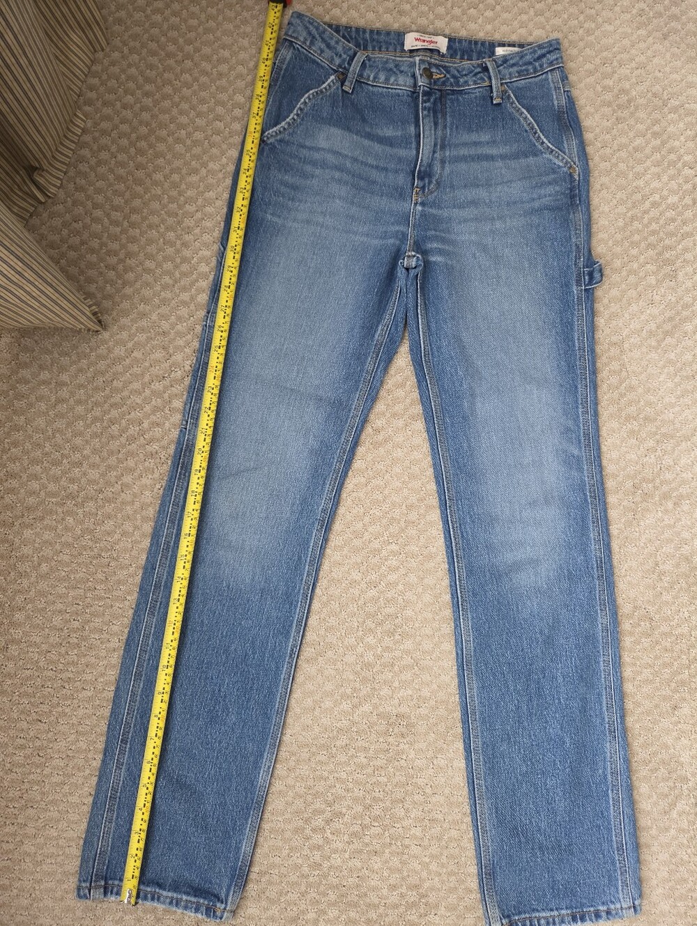 Wrangler Mid-Rise Loose Straight Carpenter Jeans - Blue 4/27x32